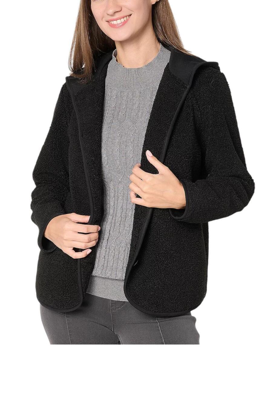 Susan Graver Weekend Women's Knit Boucle Jacket Black - Plus
